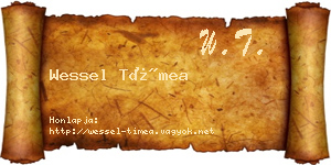 Wessel Tímea névjegykártya